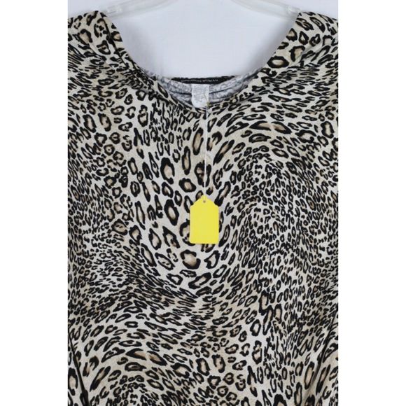 aDRESSing Woman Tunic Top Waterfall Neckline Long Sleeve Animal Print 2X 037 - Picture 4 of 6